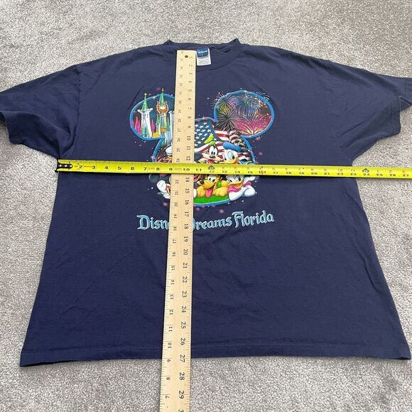 Disney Dreams Florida Mickey Mouse Graphic T-Shirt Mens XL Blue Preshrunk Tee - Picture 6 of 9
